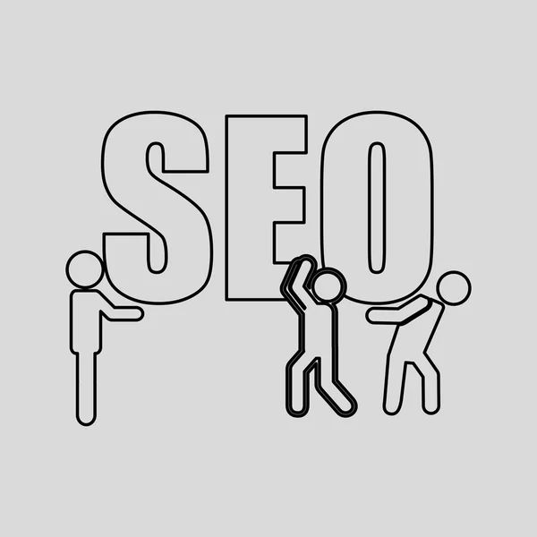 Conception de concept SEO — Image vectorielle