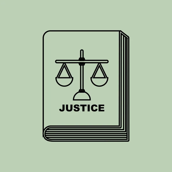 Návrh koncepce systému spravedlnosti — Stockový vektor
