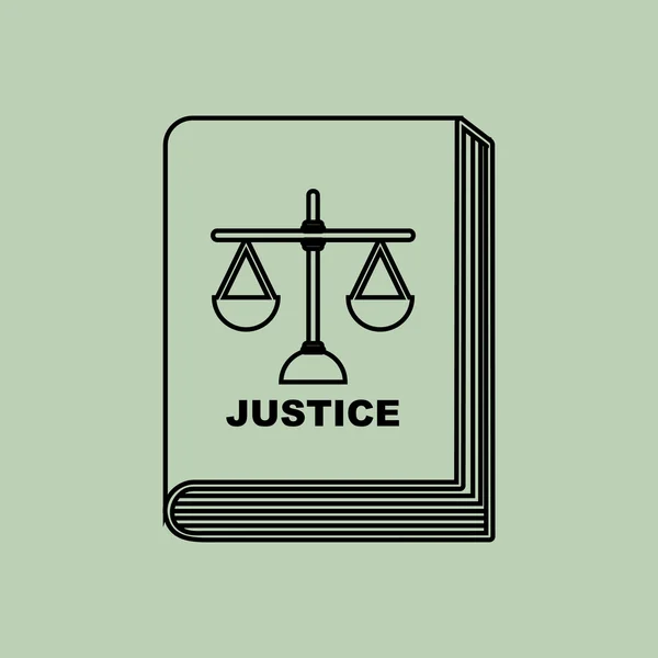 Diseño del concepto del sistema judicial — Vector de stock