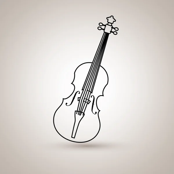 Musical instrument design — Stock Vector