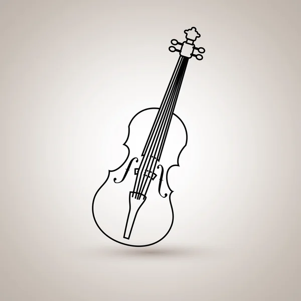 Diseño de instrumentos musicales — Vector de stock