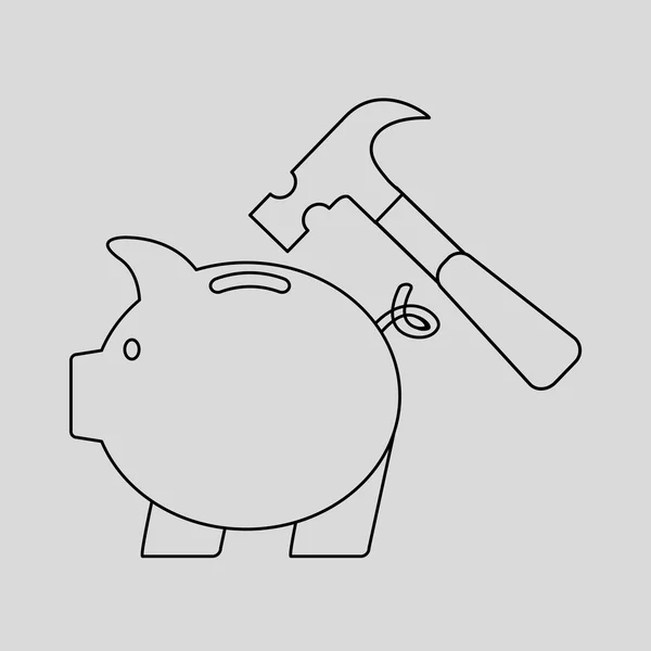 Savings money design — Stock Vector
