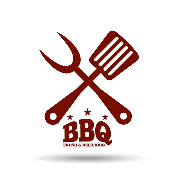 Vynikající bbq design — Stockový vektor