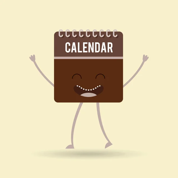 Дизайн персонажів календар — стоковий вектор