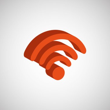 WiFi sinyal izometrik tasarım