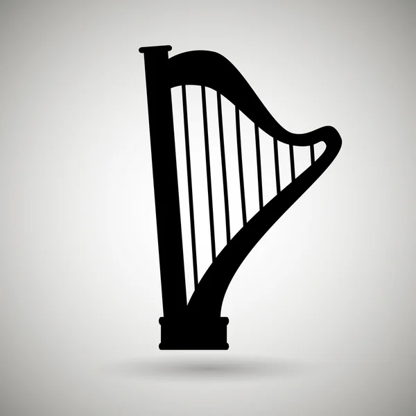 Musical instrument design — Stock Vector