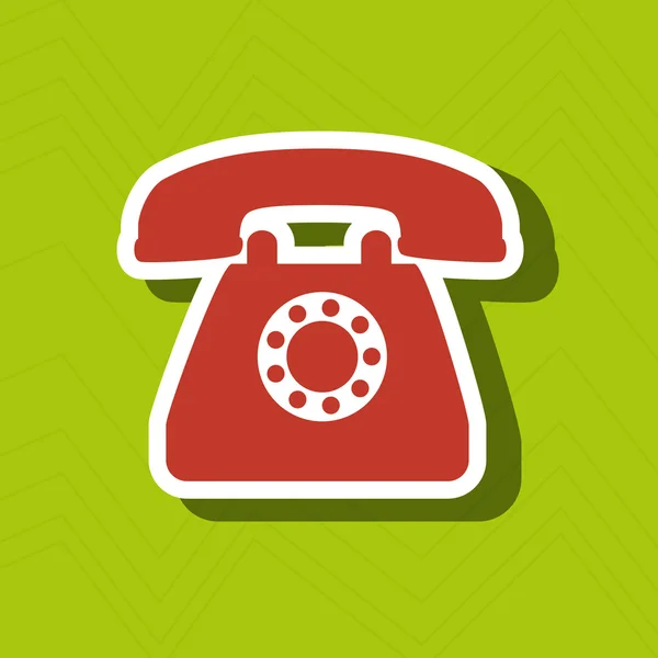 Telephone icon  design — Stock Vector