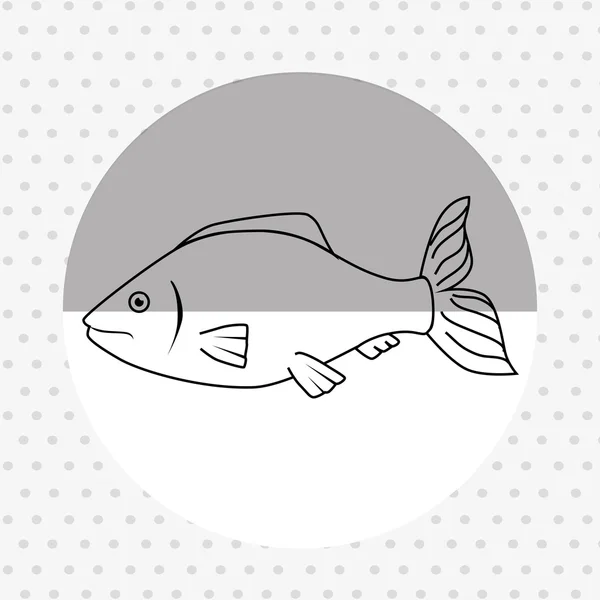 Seafood dinner design — Stock Vector