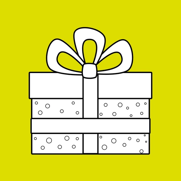 Diseño de caja de regalo — Vector de stock