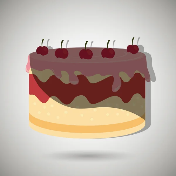 Zoete taarten ontwerp — Stockvector