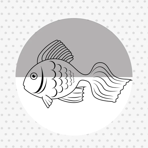 Dîner de fruits de mer design — Image vectorielle