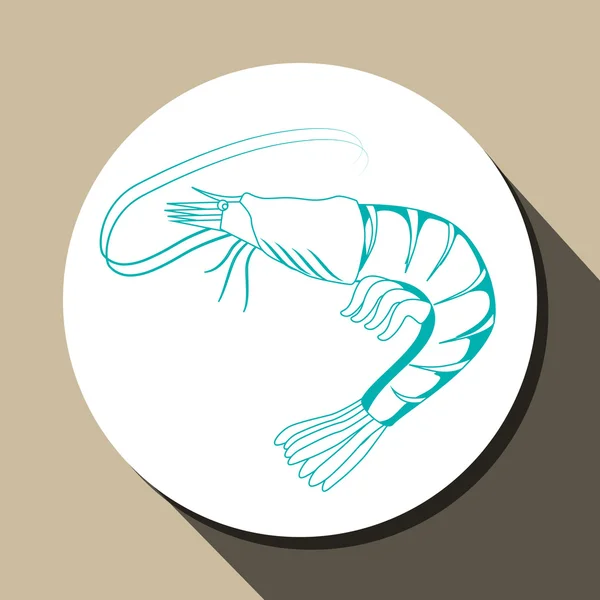 Дизайн ужина из морепродуктов — стоковый вектор