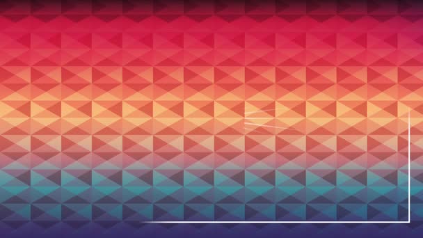 Farben und heller geometrischer Hintergrund, Videoanimation — Stockvideo