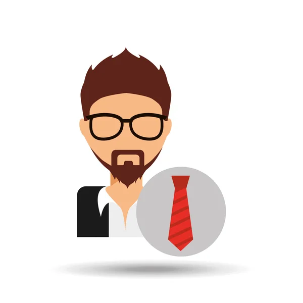 Diseño de avatar masculino — Vector de stock