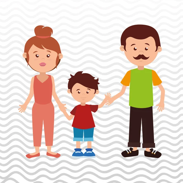 Family members design — Stock Vector