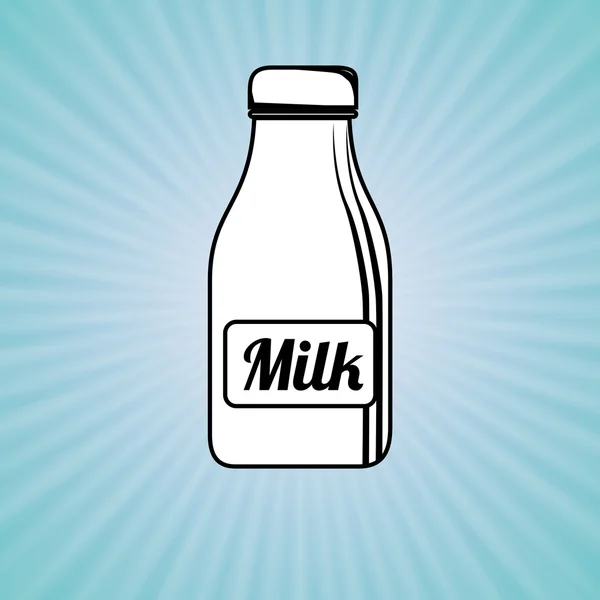 Mléko láhev design — Stockový vektor