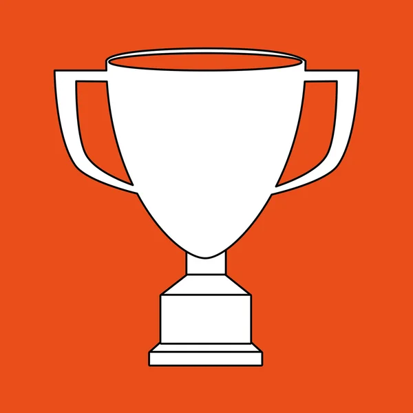 Diseño de copa trofeo — Vector de stock