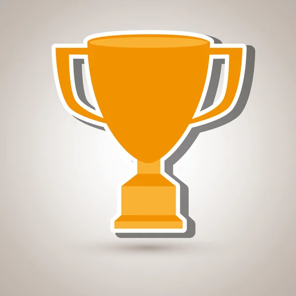 Trofee cup ontwerp — Stockvector