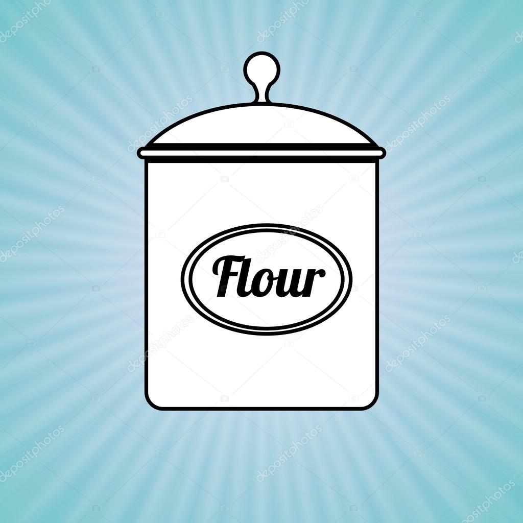 Conception Pot De Farine Image Vectorielle Par Yupiramos C Illustration
