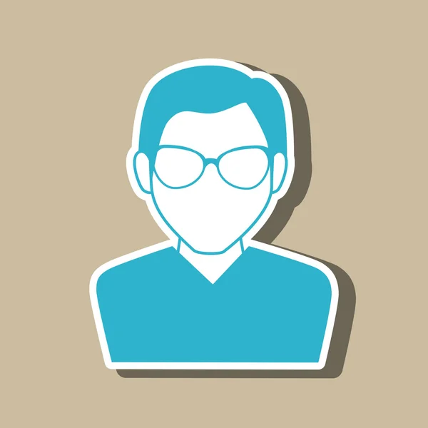Projekt avatar użytkownika — Wektor stockowy
