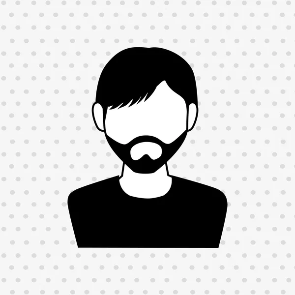 Design avatar utente — Vettoriale Stock