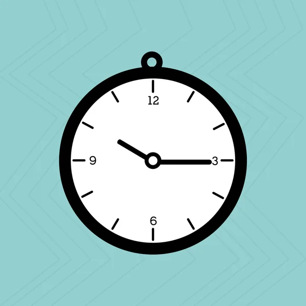 Design de ícone plano de tempo — Vetor de Stock