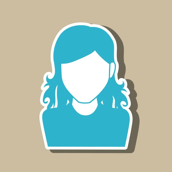 Diseño de avatar de usuario — Vector de stock