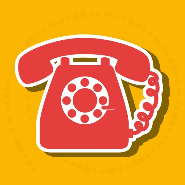 Diseño del icono del teléfono — Vector de stock