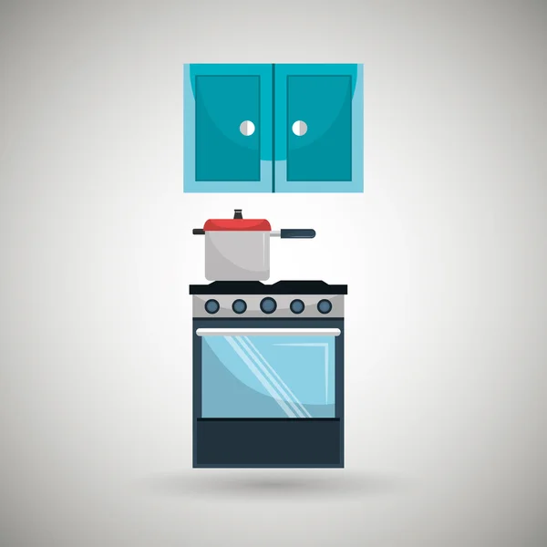 Cocina utensilios de diseño — Vector de stock