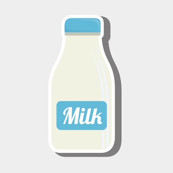 Design de garrafa de leite — Vetor de Stock