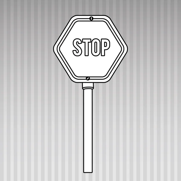 Disegno cartello stradale — Vettoriale Stock
