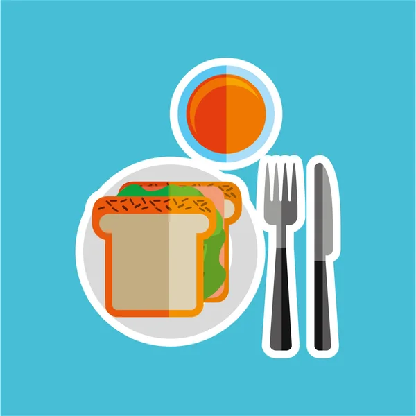 Design icône alimentaire — Image vectorielle