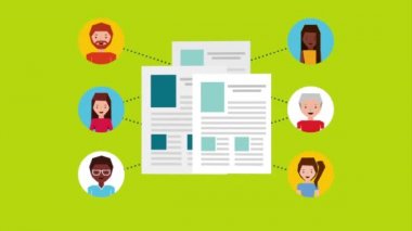 sosyal ağ, video animasyon