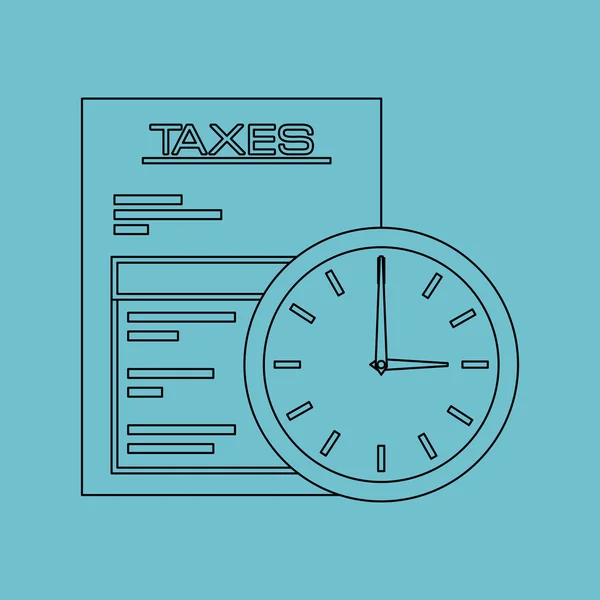 Tax due design — стоковый вектор