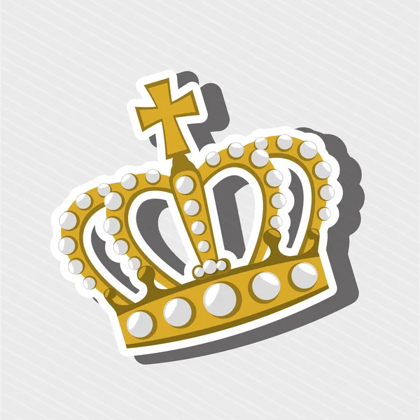 Queens crown design — Stock Vector