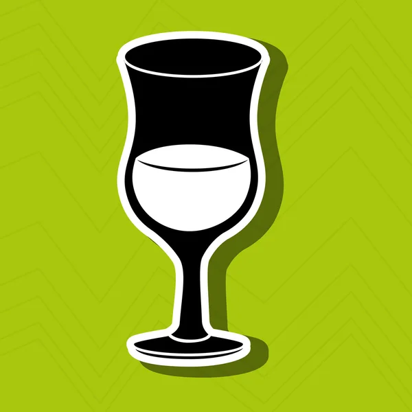 Beverage flat icon design — Stock Vector