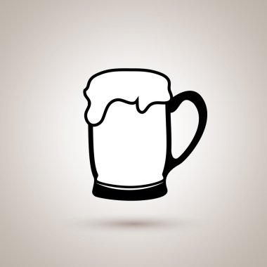 İçecek düz simgesi tasarım