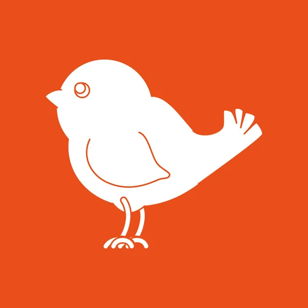 Vogel pictogram ontwerp — Stockvector