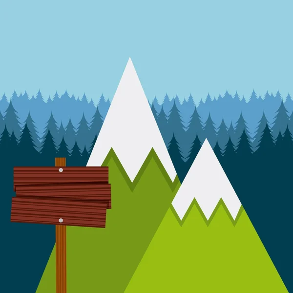 Diseño del viaje de camping — Vector de stock