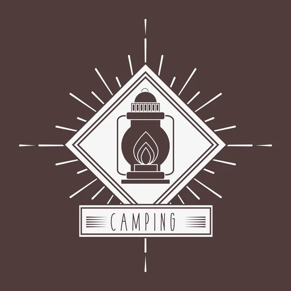 Diseño del viaje de camping — Archivo Imágenes Vectoriales