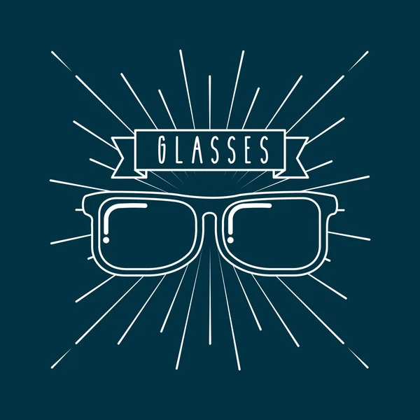 Glasses icon  design — Stock Vector