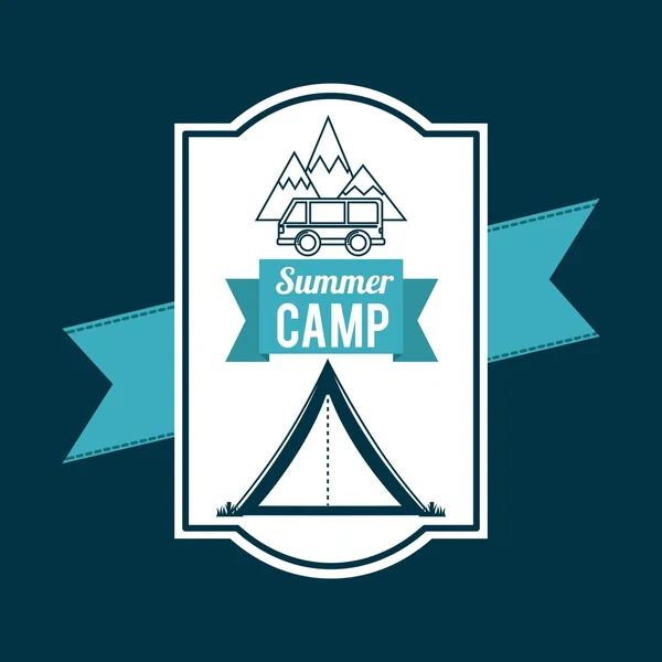 Design für Campingausflüge — Stockvektor