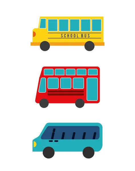 Bus concept isolated design — Stock Vector