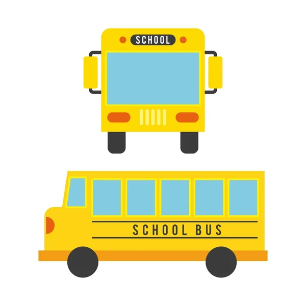 Concept de bus conception isolée — Image vectorielle