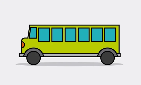Autobus koncepcja na białym tle projekt — Wektor stockowy