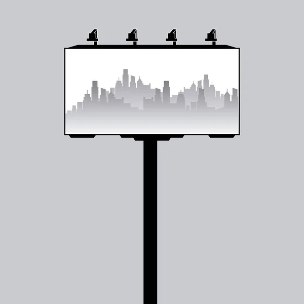Stadtbild Silhouettengestaltung — Stockvektor
