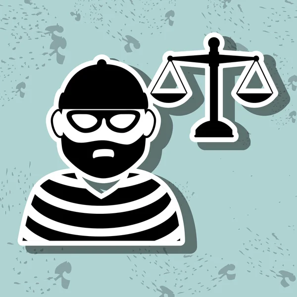 Justitie systeemontwerp — Stockvector