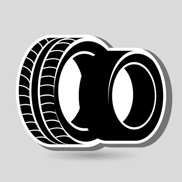 Diseño de neumáticos de coche — Archivo Imágenes Vectoriales