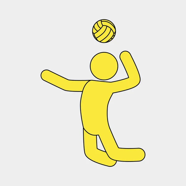 Volleyballspieler-Design — Stockvektor
