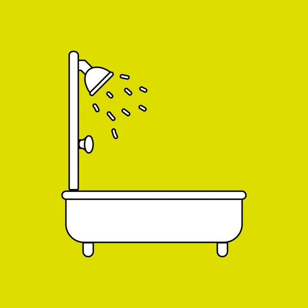 Diseño de servicio de bañera — Archivo Imágenes Vectoriales